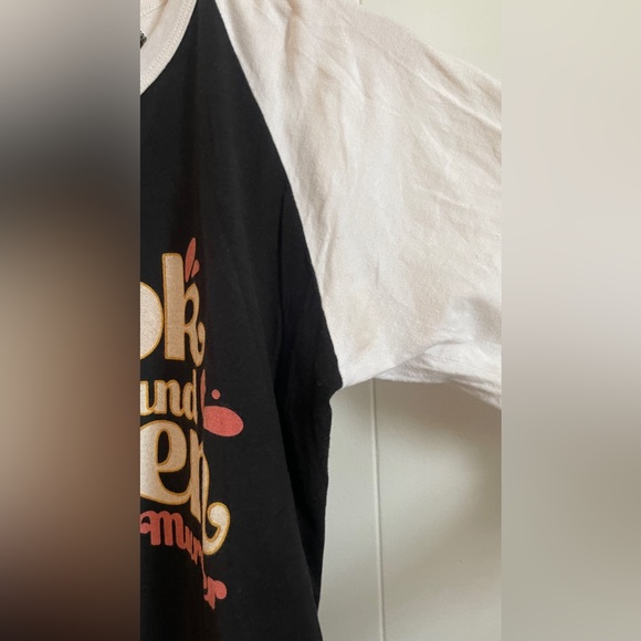 My Favorite Murder Original Raglan Black & White Raglan Tee S/M - Picture 4 of 4